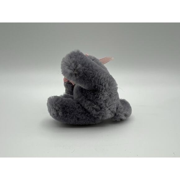 Dakin & Co. 1985 Miniature 3" Gray Plush Bear Ornament Figurine Moveable Joints - Picture 6 of 8